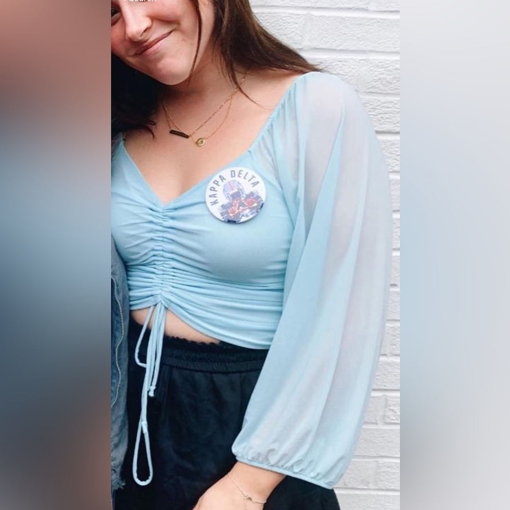 Blue American Threads top